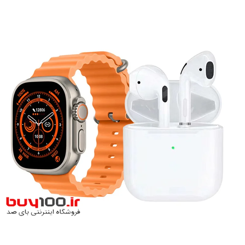 ساعت هوشمند و هندزفری فندیور مدل S40 Pro Max  پک اصلی