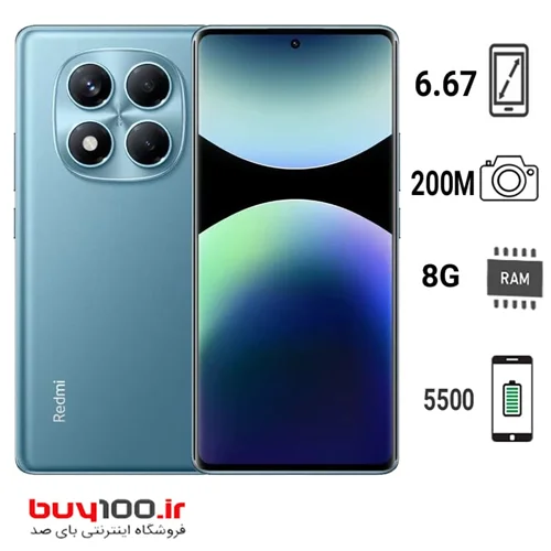 گوشی موبایل شیائومی Redmi Note 14 Pro 4G دو سیم کارت ظرفیت رام 8 گیگ و حافظه داخلی 256 گیگابایت