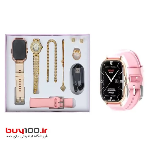 ساعت هوشمند A58 plus smart watch  زنانه همراه با پک هدیه