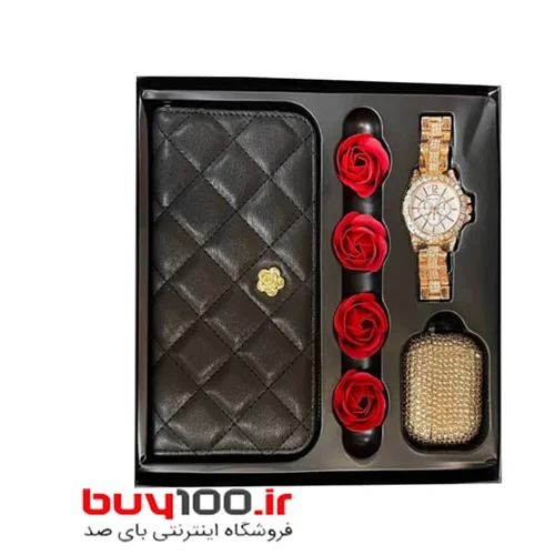 پک ساعت عقربه ای هاینوتکو GP25 + ایرپاد و کیف پول زنانه