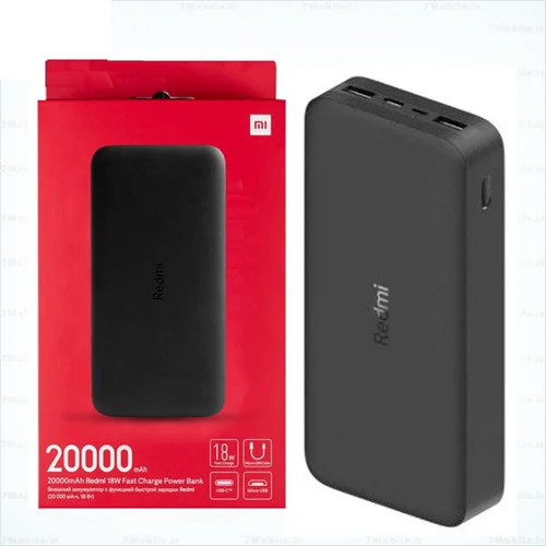 پاوربانک شیائومی فست شارژ مدل Redmi PB200LZM ظرفیت 20000 میلی آمپر ساعت اصلی